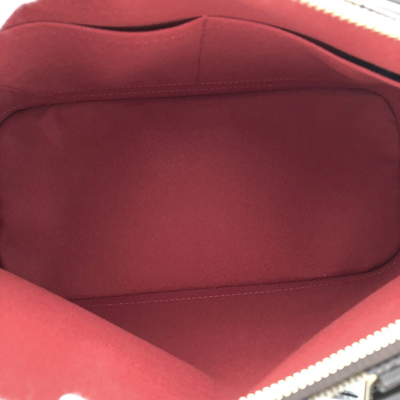 Louis Vuitton Alma PM Damier Ebene Brown Canvas Leather Handbag - Picture 4 of 7